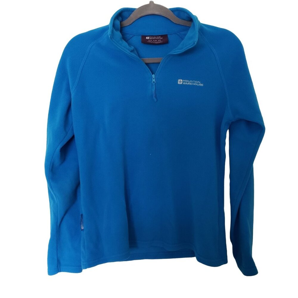 Mountain Warehouse Women's Fleece Pullover Blue Size S 6 UK Soft Warm Layer